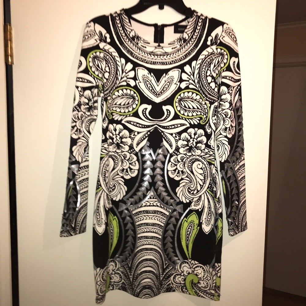 MINKPINK patterned/textured bodycon dress